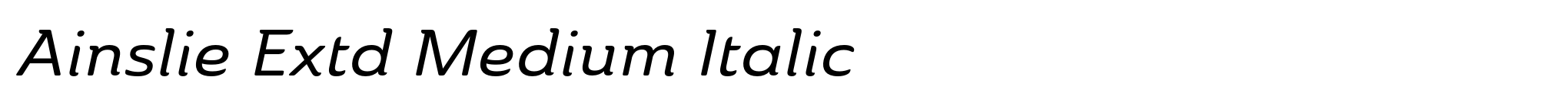 Ainslie Extd Medium Italic image
